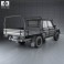Toyota Land Cruiser (J70) Double Cab Pickup 2012 3d model