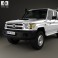 Toyota Land Cruiser (J70) Double Cab Pickup 2012 3d model