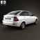 Lada Priora 2172 hatchback 2012 3d model