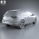 Volkswagen Golf 3-door GTI 2014 3d model