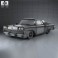 Ford Fairlane 500 Galaxie Skyliner 1959 3d model
