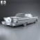 Ford Fairlane 500 Galaxie Skyliner 1959 3d model