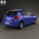 Nissan Tiida (C11) hatchback 2012 3d model