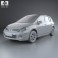 Nissan Tiida (C11) hatchback 2012 3d model