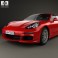 Porsche Panamera 4 2014 3d model