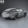 Porsche Panamera S 2014 3d model