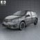 Renault Clio Mercosur Sport 5-door hatchback 2013 3d model