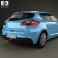 Renault Megane 5-door hatchback 2013 3d model