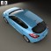 Renault Megane 5-door hatchback 2013 3d model
