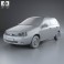 Lada Kalina (1117) wagon 2011 3d model