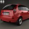 Lada Kalina (1119) hatchback 2011 3d model
