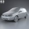 Lada Kalina (1119) hatchback 2011 3d model