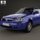 Lada Priora 21728 coupe 2012 3d model