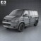 Volkswagen Transporter (T5) Kombi 2010 3d model