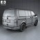 Volkswagen Transporter (T5) Kombi 2010 3d model