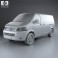 Volkswagen Transporter (T5) Kombi 2010 3d model