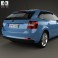 Skoda Rapid Spaceback 2014 3d model