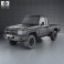 Toyota Land Cruiser (J79) Single Cab 2007 3d model