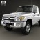 Toyota Land Cruiser (J79) Single Cab 2007 3d model