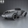 Alfa Romeo 6C 2300 S Touring Pescara Spider 1935 3d model