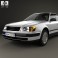 Audi 100 (C4) sedan 1991 3d model