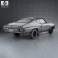 Chevrolet Chevelle SS 396 hardtop coupe 1970 3d model