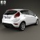Ford Fiesta Zetec 5-door hatchback 2012 3d model