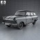 Ford Taunus P2 17M kombi 1957 3d model