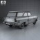 Ford Taunus P2 17M kombi 1957 3d model