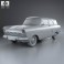 Ford Taunus P2 17M kombi 1957 3d model
