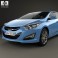 Hyundai i40 Tourer EU 2012 3d model