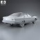 Maserati Quattroporte (Royale) 1979 3d model