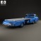 Mercedes-Benz Blue Wonder Renntransporter 1954 3d model