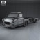Mercedes-Benz Blue Wonder Renntransporter 1954 3d model