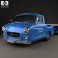 Mercedes-Benz Blue Wonder Renntransporter 1954 3d model