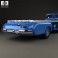 Mercedes-Benz Blue Wonder Renntransporter 1954 3d model