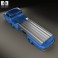Mercedes-Benz Blue Wonder Renntransporter 1954 3d model