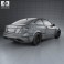 Mercedes-Benz C-Class 63 AMG Coupe Black Series 2012 3d model