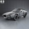 Alfa Romeo GT 1300 Junior Zagato 1972 3d model