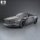 Aston Martin DB9 Spyder Zagato Centennial 2014 3d model