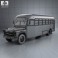 Chevrolet 6700 School Bus 1955 3d model