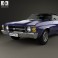 Chevrolet Chevelle SS 454 LS5 convertible 1971 3d model