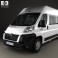 Citroen Jumper Passenger Van 2012 3d model