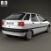 Citroen ZX 5-door hatchback 1991 3d model