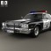 Dodge Monaco Police 1974 3d model