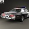 Dodge Monaco Police 1974 3d model