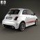 Fiat 500 Abarth 2012 3d model