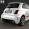 Fiat 500 Abarth 2012 3d model