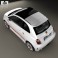 Fiat 500 Abarth 2012 3d model