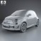 Fiat 500 Abarth 2012 3d model